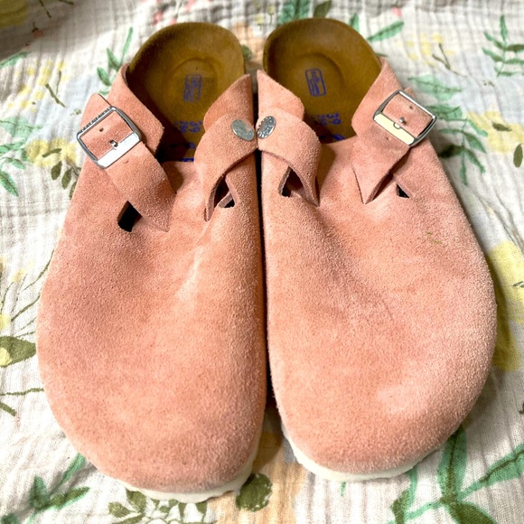 Birkenstock Boston Blush Pink Soft Footbed Clogs Women’s Size EU 39 US 8/8.5 - Picture 1 of 8